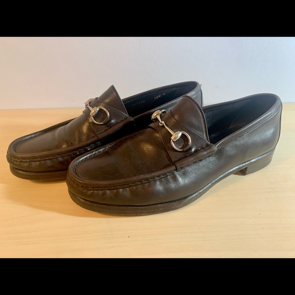 Gucci Horse-bit Accent Leather Dress Loafers - Picture 2 of 9